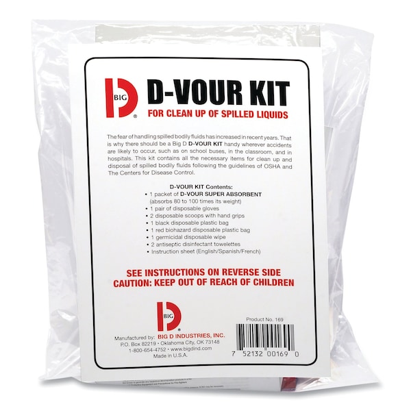 Big D D'vour Clean-up Kit, Powder, All Inclusive Kit, PK6 016900 - main